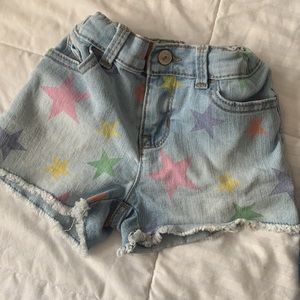 Toddler rainbow heart shorts